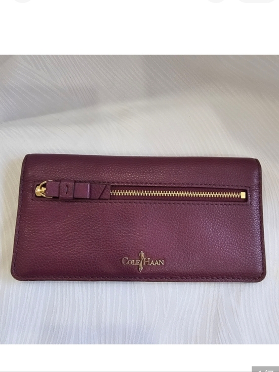Cole Haan Handbags - Cole Haan Purple Leather Wallet
